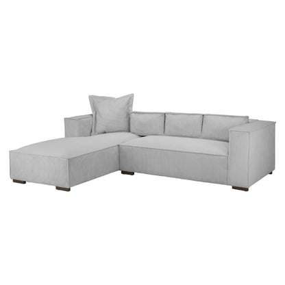 Chloe Grey Left Hand Facing Corner Sofa