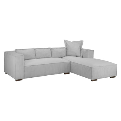 Chloe Grey Right Hand Facing Corner Sofa