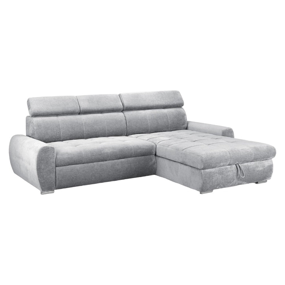 Fenix Grey Universal Corner Sofabed with Storage