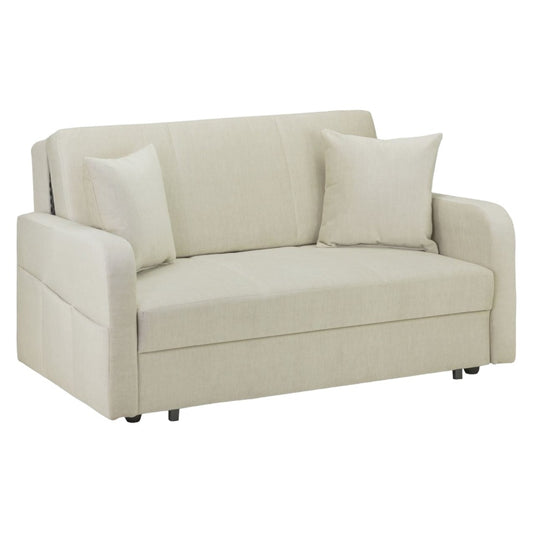 Penelope Beige 2 Seater Sofabed with Storage