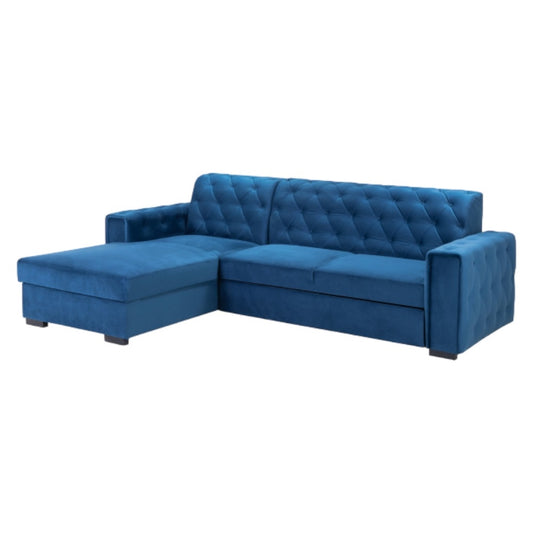 Reva Blue Right Hand Facing Corner Sofabed