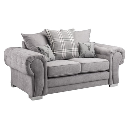 Verona Scatterback Grey 2 Seater Sofa