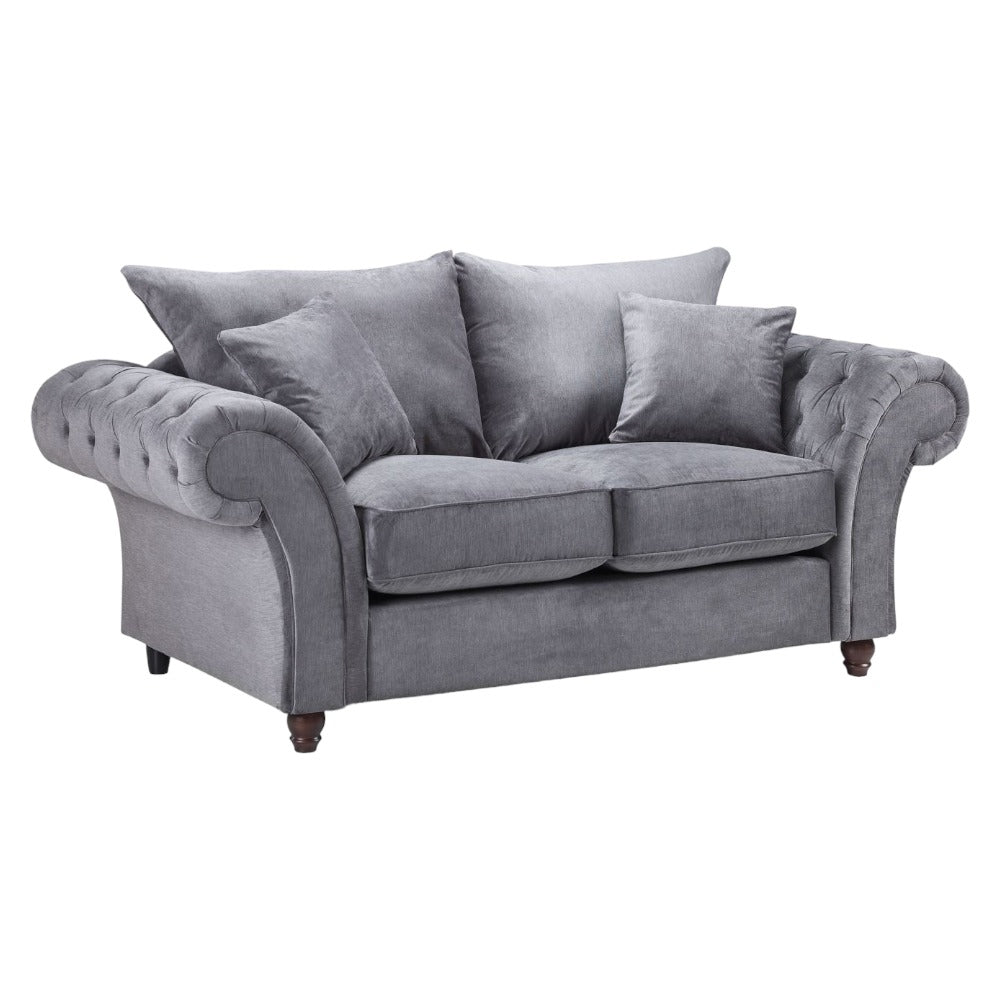 Windsor Fullback Grey 2 Seater Sofa