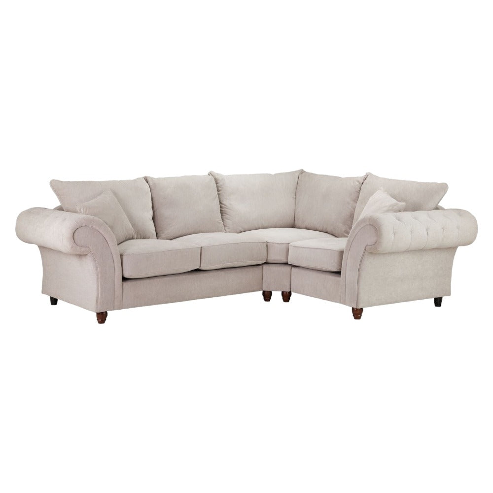 Windsor Fullback Stone Right Hand Facing Corner Sofa