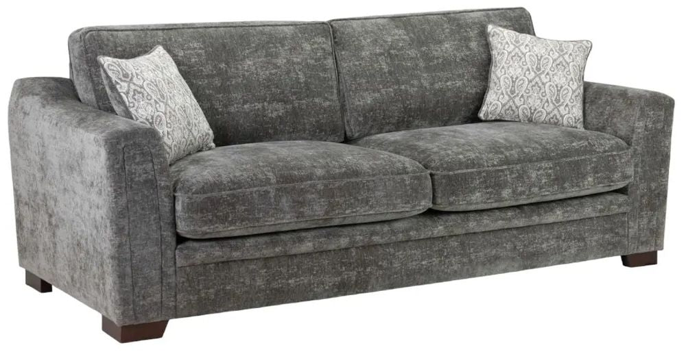 Astrid Grey Fabric 4 Seater Sofa