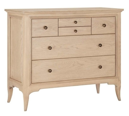 Willis and Gambier Toulon Oak 6 Drawer Tallboy Chest