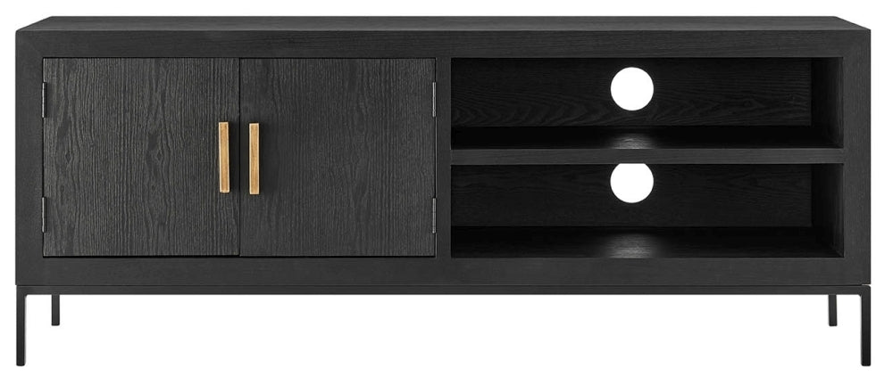 Brixton Black 2 Door TV Unit