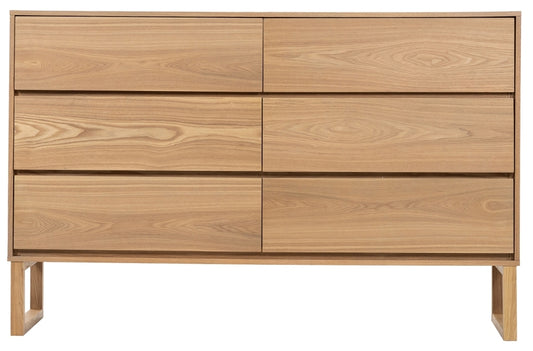 Philip Oak 6 Drawer Chest