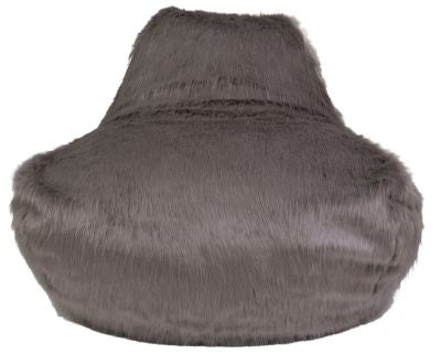 Grey Faux Sheepskin Fur Bean Bag