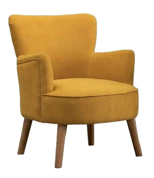 Keira Ochre Fabric Armchair