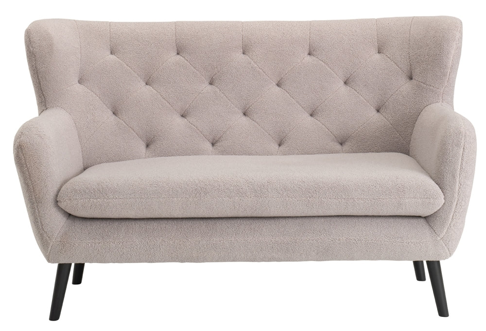 Yak Velvet Fabric 2 Seater Sofa - Comes in Grey, Royal Blue, Pink and White Options