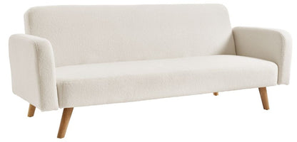 Micah White Fabric 2 Seater Sofabed