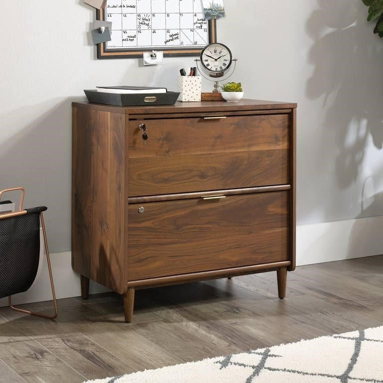 Teknik Clifton Place Lateral Walnut Filing Cabinet