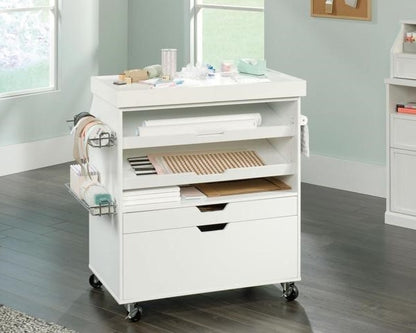 Teknik White Craft Cart Filing Cabinet