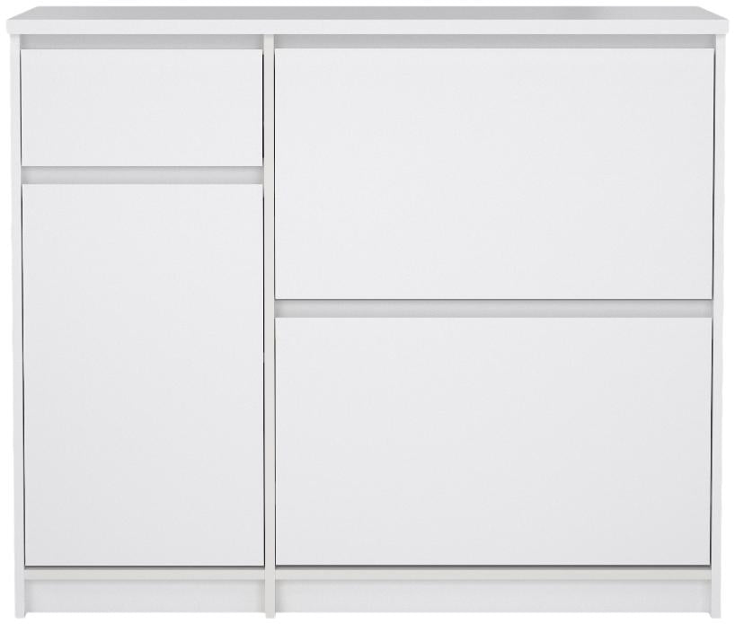 Naia 2 Flip Down Door 1 Door and 1 Drawer Shoe Cabinet