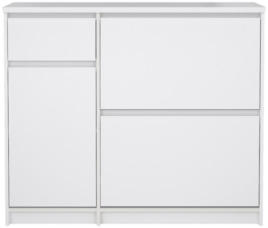 Naia 2 Flip Down Door 1 Door and 1 Drawer Shoe Cabinet