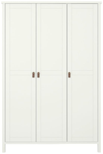 Tromso Leather Handle 3 Door Wardrobe