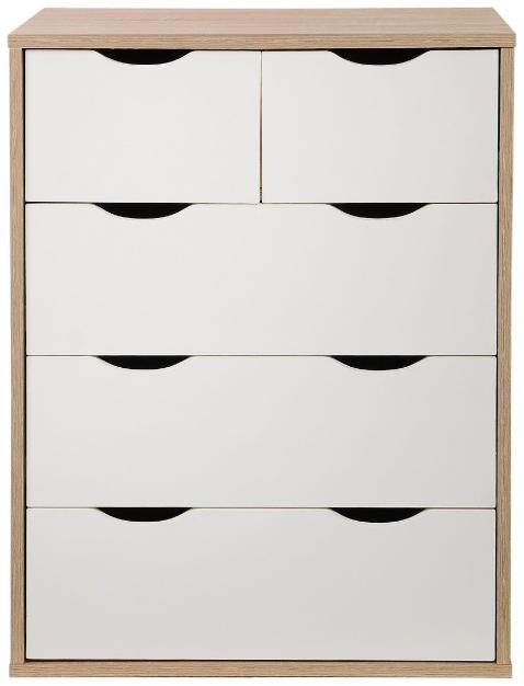 Alton White 3+2 Drawer Chest