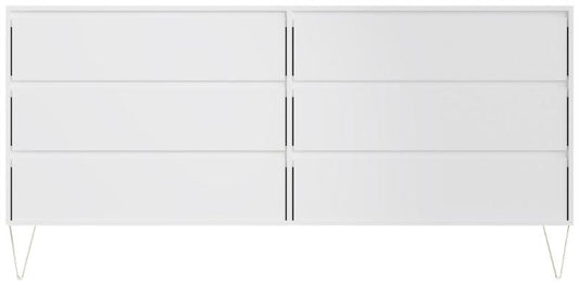 Monaco White 6 Drawer Chest