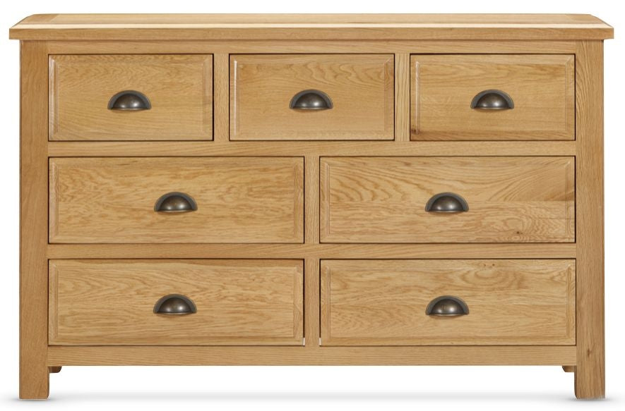 Lugano Oak 3+4 Drawer Chest