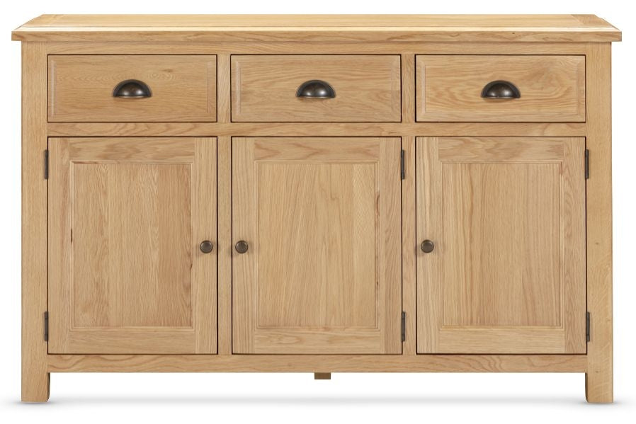 Lugano Oak 3 Door Sideboard