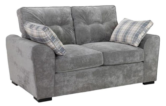 Elegant Grey Velvet 2-Seater Sofa for Cozy Living Spaces