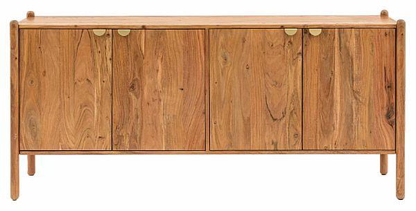 Cannes Acacia Wood 175cm Large Sideboard - 4 Doors