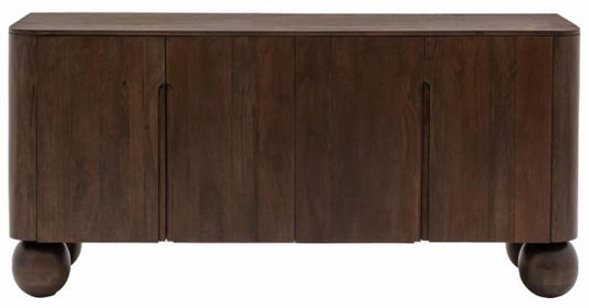 Sculpt Mango Wood 170cm Large Sideboard - 4 Doors