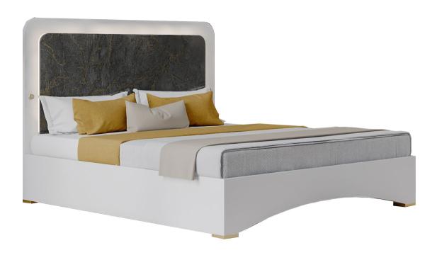 Dalia Grey Italian Bed - Comes in Double and King Size Options