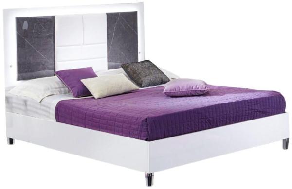 Cristal Grey Italian Marble Bed - Comes in Double and King Size Options