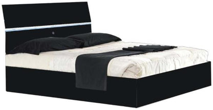 Simona Black Italian Bed - Comes in Double, King and Queen Size Options