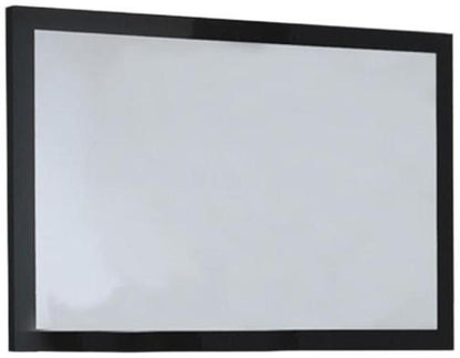 Simona Black Italian Rectangular Wall Mirror - 90cm x 60cm