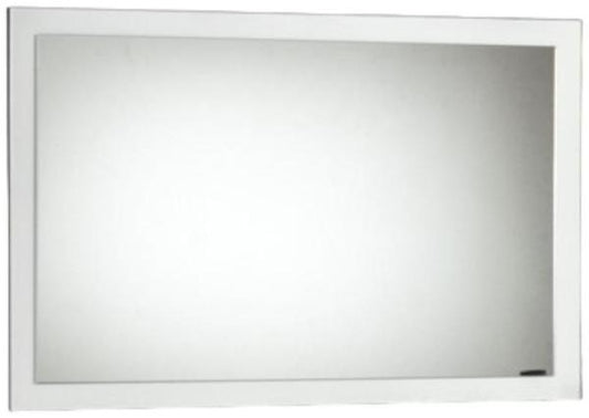 Simona White Italian Rectangular Wall Mirror - 90cm x 60cm