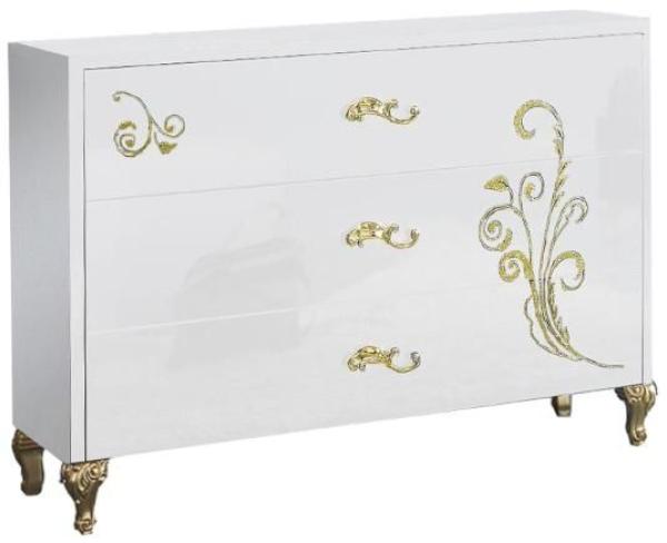 Sofia White Italian 3 Drawer Dresser