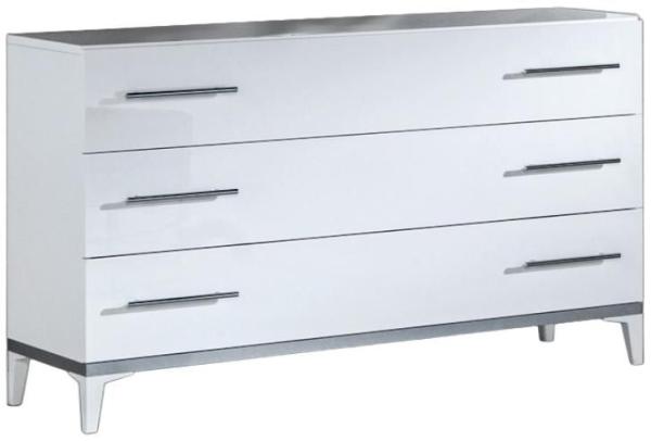 Elegance White Italian 3 Drawer Dresser