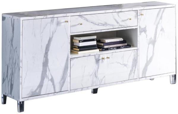 Vittoria White Italian 4 Door Sideboard