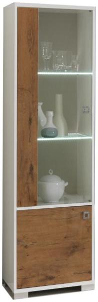 Stella Oak Italian 1 Door Vitrine