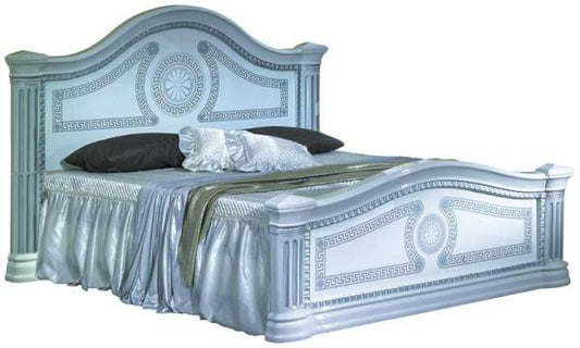 New Serena White Italian Bed - Comes in King and Queen Size Options