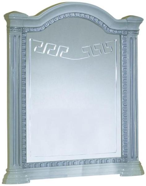 New Serena White Italian Rectangular Dressing Mirror - 94cm x 110cm