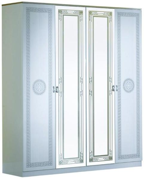 New Serena White Italian 4 Door Wardrobe