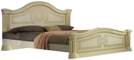 New Serena Beige Italian Bed - Comes in King and Queen Size Options