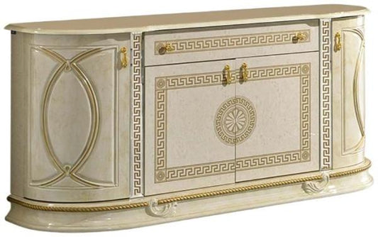 New Venus Beige Italian 4 Door Buffet Sideboard