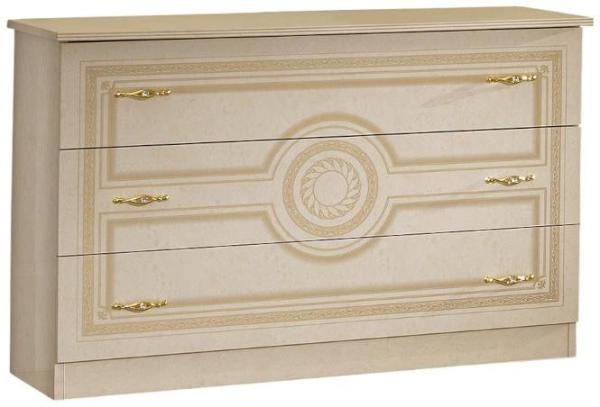 Sara Beige Italian 3 Drawer Dresser