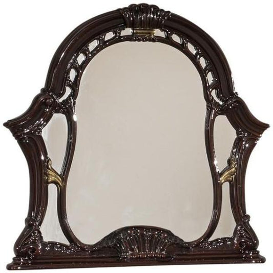 Sara Mahogany Italian Dressing Mirror - 114cm x 113cm