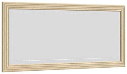 Sonia Light Oak Italian Rectangular Wall Mirror - 160cm x 75cm