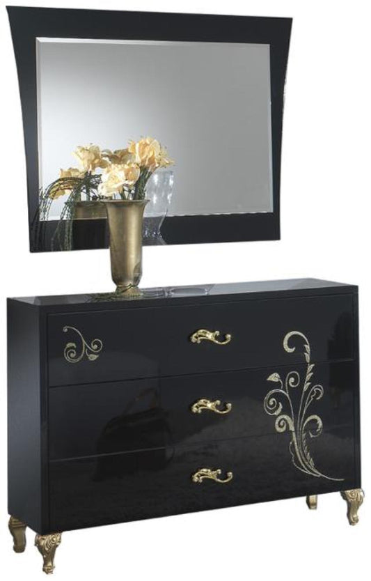 Sofia Italian 3 Drawer Dresser and Mirror