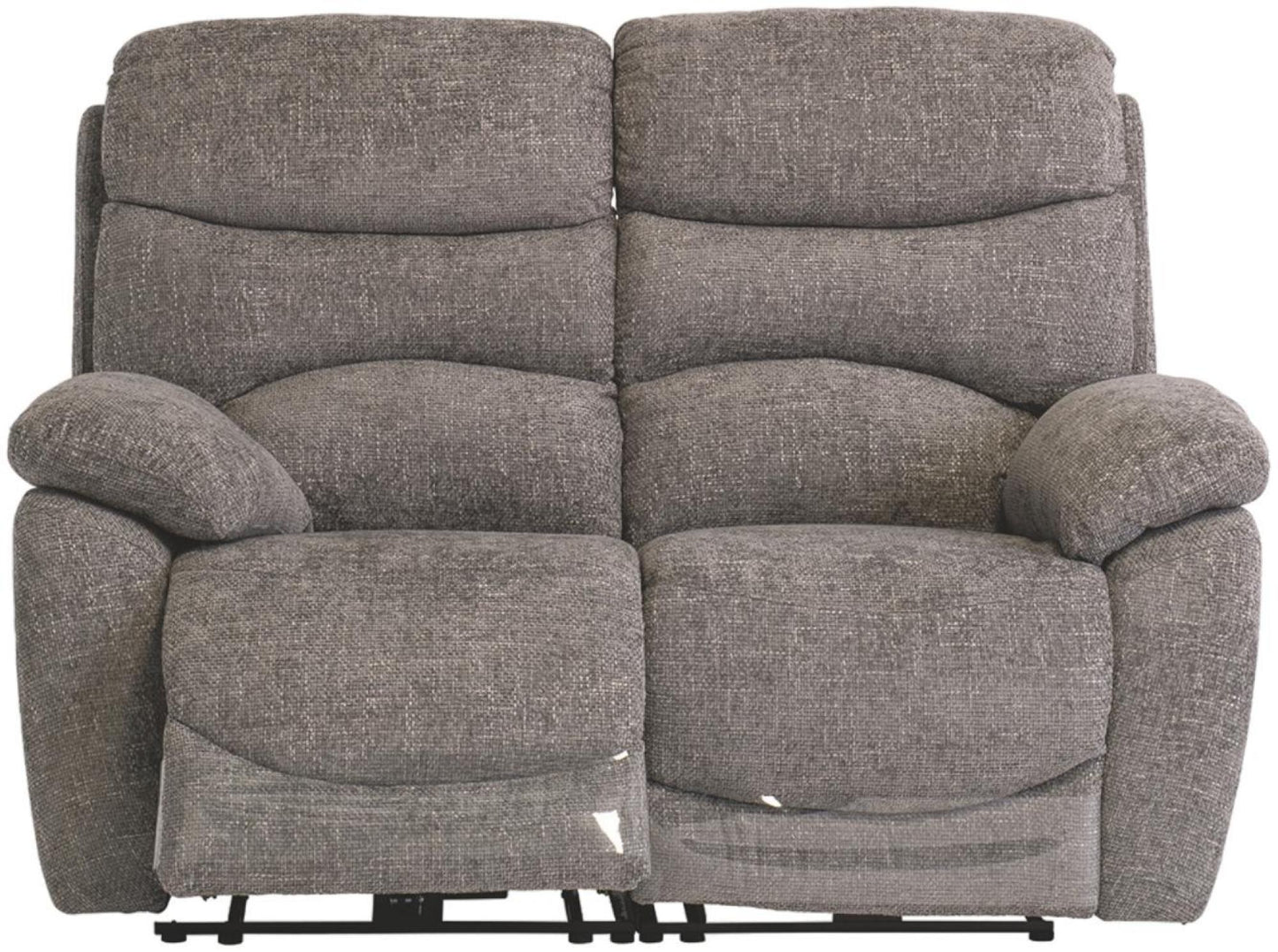 Layla Ash Fabric 2 Seater Electric Recliner Sofa