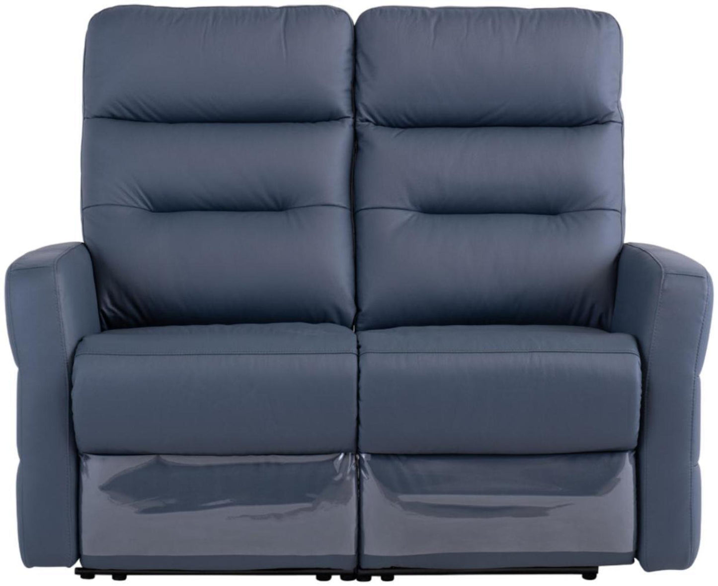 Madison Blue Leather 2 Seater Electric Recliner Sofa