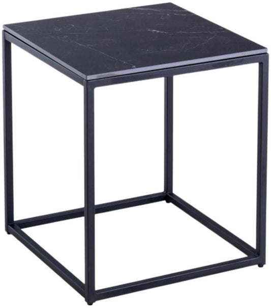 Oslo Mooney Black Sintered Stone End Table