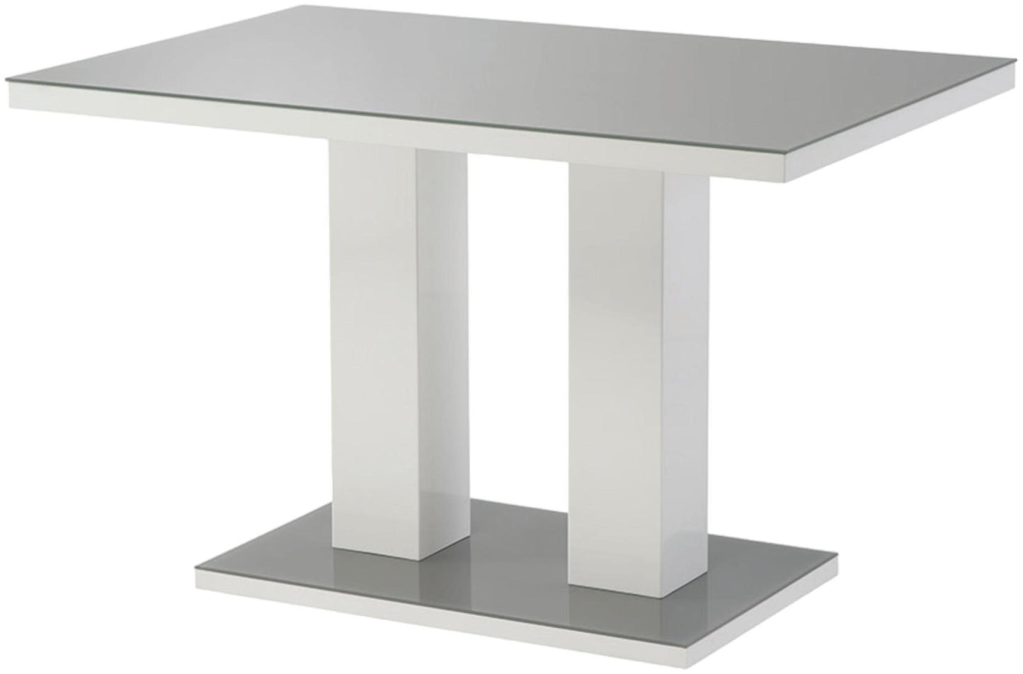 Riley Grey and Glass 4 Seater Dining Table